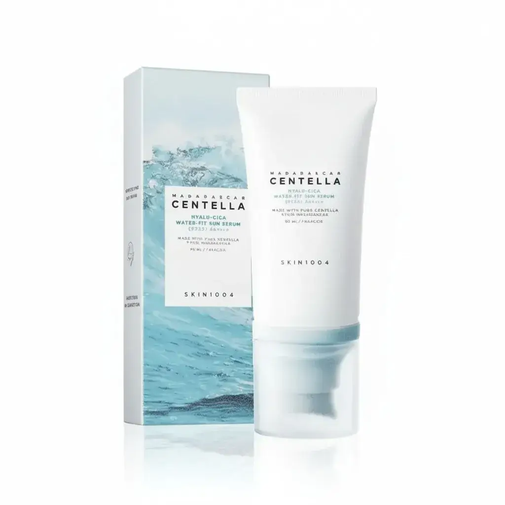کرم ضد آفتاب اسکین 1004 مدل Madagascar Centella Hyalu-Cica Water-Fit Sun Serum SPF50+ PA++++